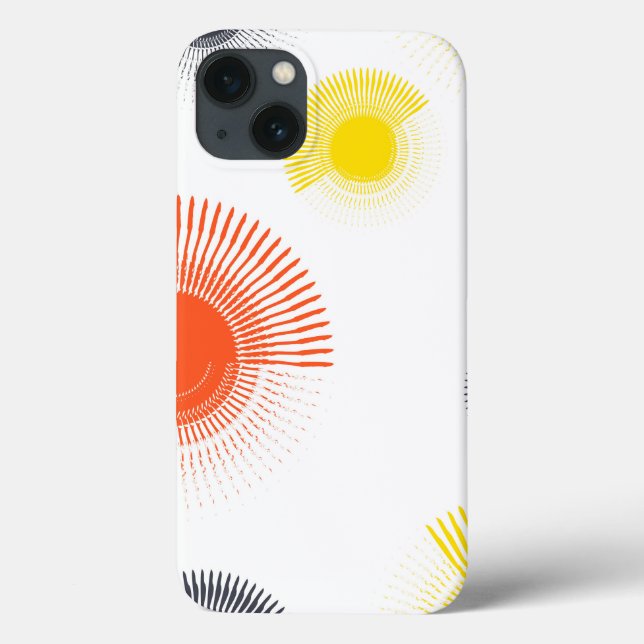 Trendy, playful, lively, cool, circular geometric Case-Mate iPhone case (Back)
