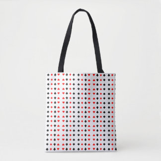Trendy Playing Cards Pattern Print Shoulder Tote