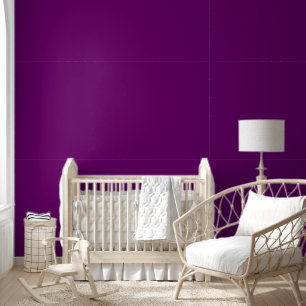 Trendy Plum Purple Solid Colour Elegant Wallpaper