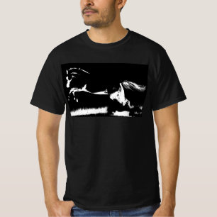 Trendy Pop Art Template Mens Curvet Horse Modern T-Shirt