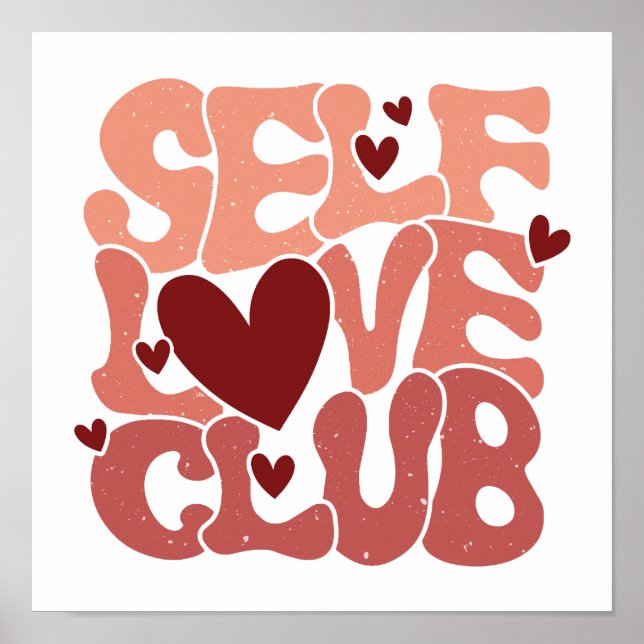 Trendy Positive Affirmation Aesthetic Quote Poster (Front)