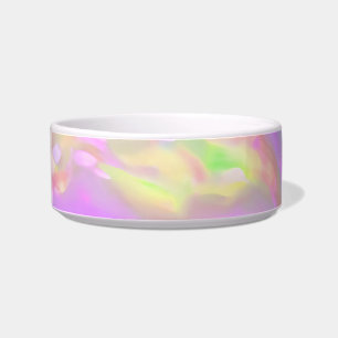 Trendy pretty colourful abstract waves bowl