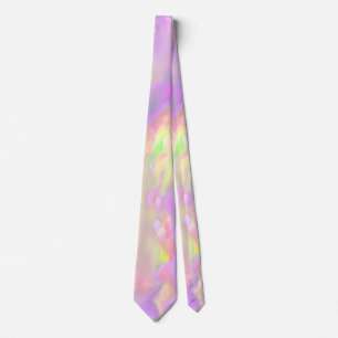 Trendy pretty colourful abstract waves tie