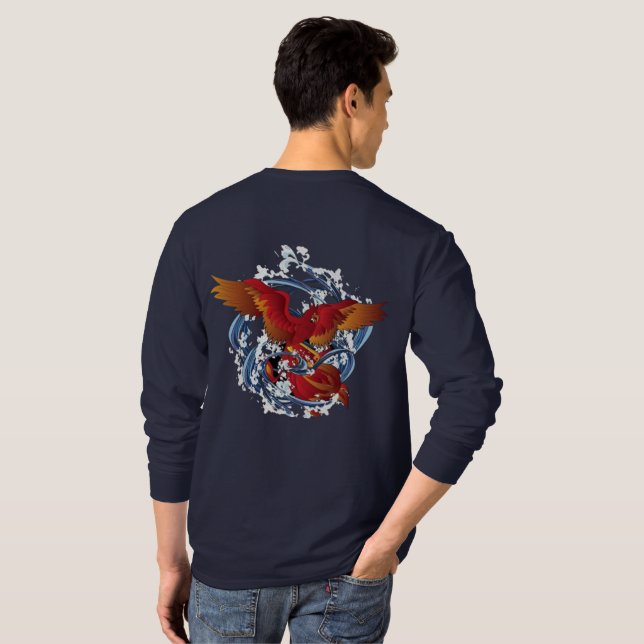 Trendy Printed Sweatshirt T-Shirt (Back Full)