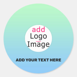 Trendy Professional Business Custom Gradient Classic Round Sticker