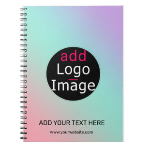 Trendy Professional Business Custom Gradient   Notebook