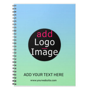 Trendy Professional  Business Custom Gradient   Notebook