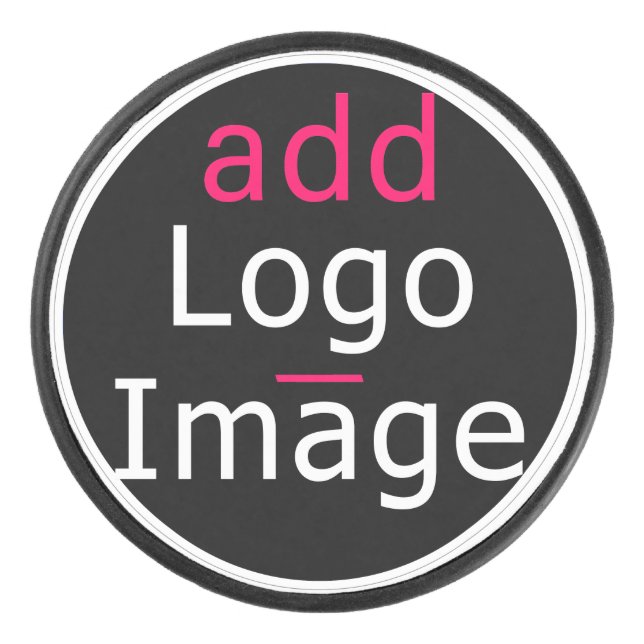 Trendy Professional Business Customisable  Hockey Puck (Front)