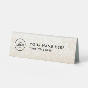 Trendy Professional business logo Desk Nameplate 