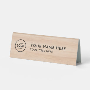 Trendy Professional business logo Desk Nameplate 