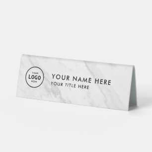 Trendy Professional business logo Desk Nameplate 