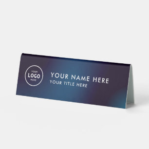 Trendy Professional business logo Desk Nameplate 