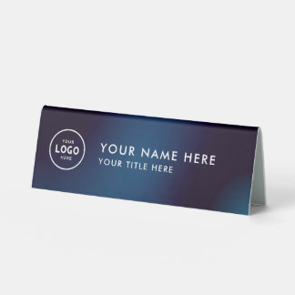 Trendy Professional business logo Desk Nameplate