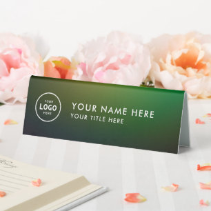 Trendy Professional business logo Desk Nameplate 