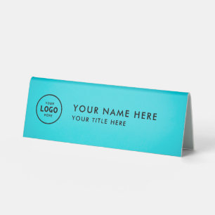 Trendy Professional business logo Desk Nameplate 