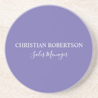 Trendy Professional Chic Periwinkle Colour Modern Coaster