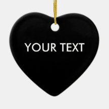 Trendy Professional Custom Brand Name Black Heart