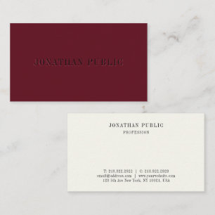 Trendy Professional Elegant Modern Minimal Design Business Card