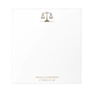 Trendy Professional Lawyer Attorney   Notepad
