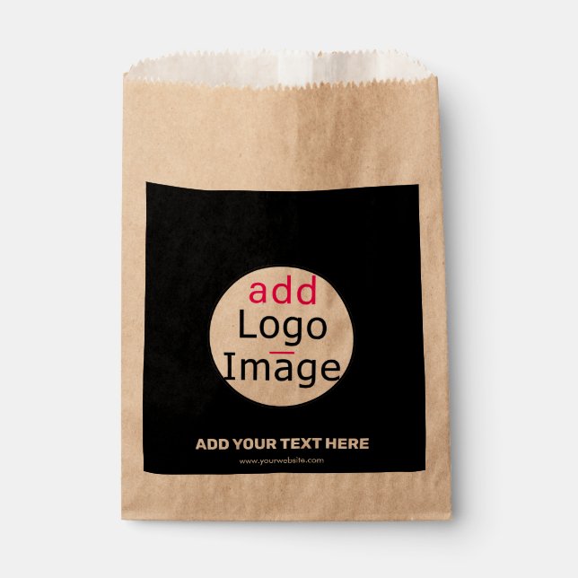 Trendy professional modern business custom brand   favour bags (Front)