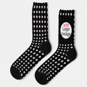 Trendy professional modern chic customisable black socks
