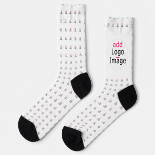 Trendy Professional Modern Chic Customisable White Socks