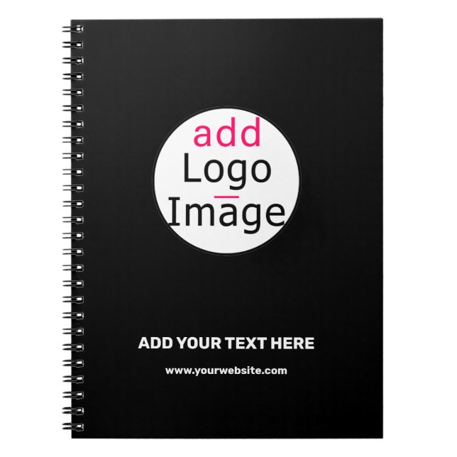 Trendy professional modern customisable brand  notebook (Front)