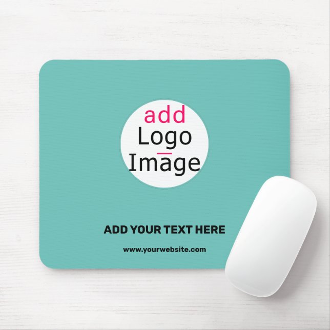Trendy professional modern customisable fresh mint mouse mat (With Mouse)