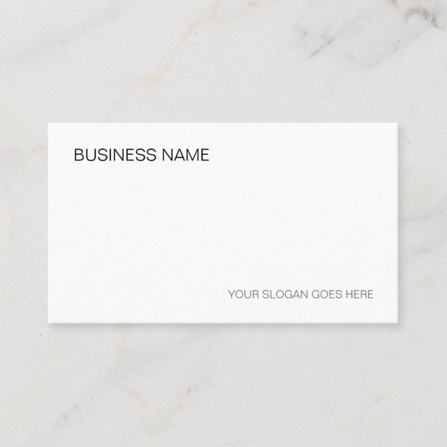 Trendy Professional Modern Elegant Corporate Business Card (Front)