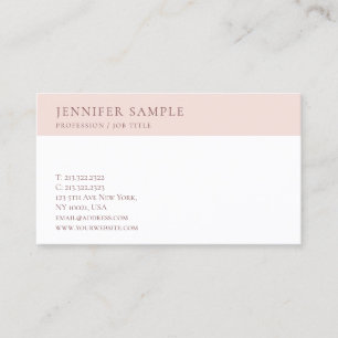 Trendy Professional Modern Sleek Template Pretty Business Card