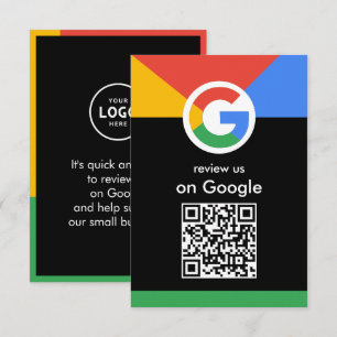 Trendy Professional Scan to Review Google QR Code Enclosure Card