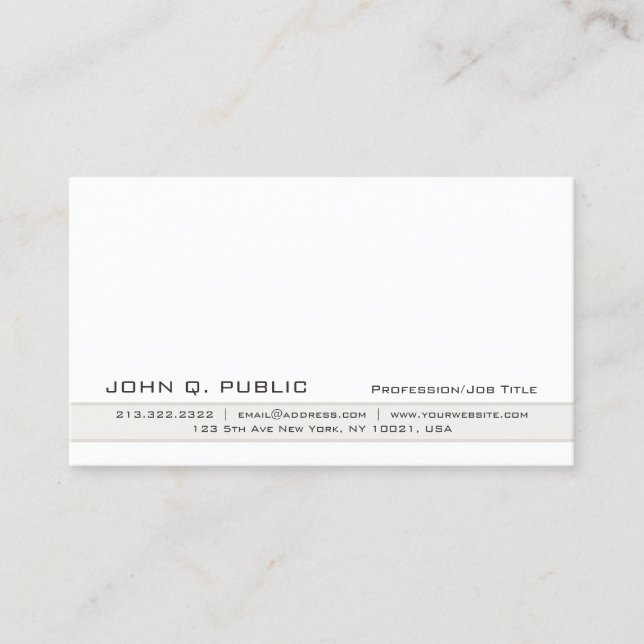 Trendy Professional Sophisticated Vintage Colours Business Card (Front)