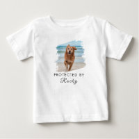 Trendy Protected By Dog Custom Photo and text