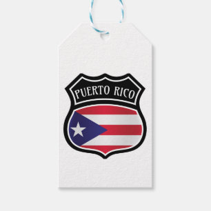 Trendy Puerto Rico Flag National Symbol Gift Tags