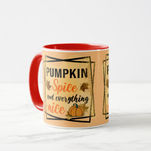 Trendy Pumpkin Spice Elegant Mug