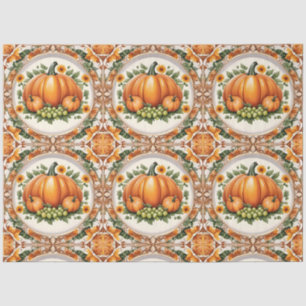 Trendy Pumpkin Thanksgiving Autumn Collection Tissue Paper