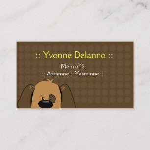 Trendy Puppy Dog Business / Mummy Calling Card