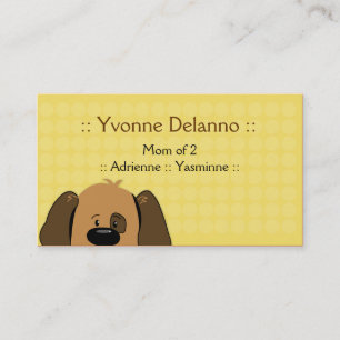 Trendy Puppy Dog Business / Mummy Calling Card