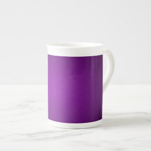 Trendy Purple-Black Grainy Vignette Bone China Mug