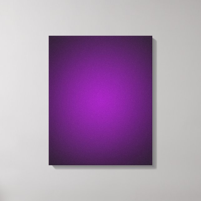 Trendy Purple-Black Grainy Vignette Canvas Print (Front)