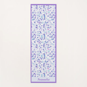 Trendy Purple Blue Star Pattern Zen Yoga Namaste Yoga Mat