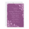 Trendy Purple Floral Bridal Shower Invite