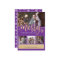 Trendy Purple Gold Merry Christmas Photo Collage