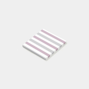 Trendy Purple Grey And White Office Sticky Notes