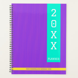 Trendy Purple Personalized Name  Planner