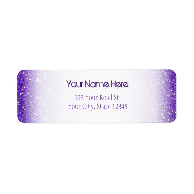 Trendy Purple Sparkling Glitter Glitz (Front)