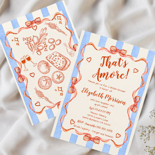 Trendy Quirky Hand Drawn Whimsical Bridal Invitation