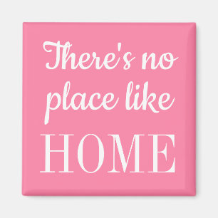 Trendy quote pink minimalist modern magnet