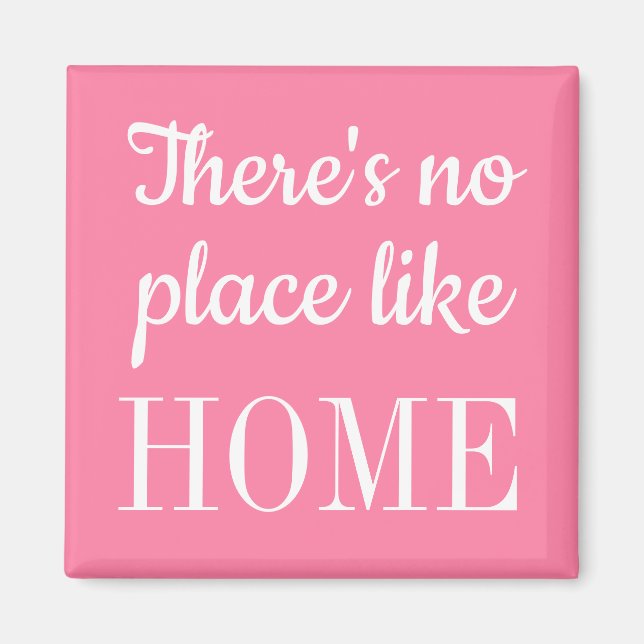 Trendy quote pink minimalist modern magnet (Front)
