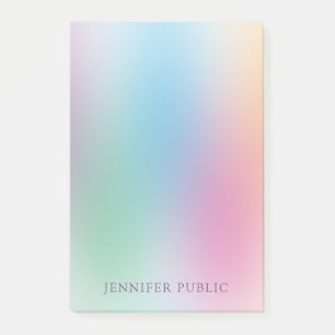 Trendy Rainbow Colours Template Elegant Modern Post-it Notes